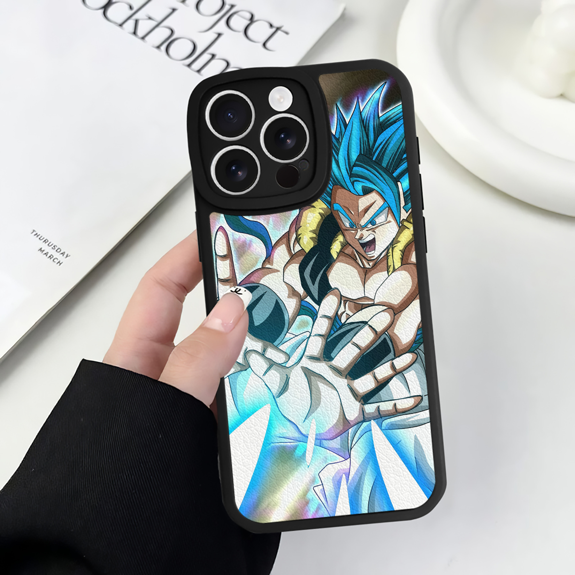 （画像用） ドラゴンボール DRAGON BALL 【iPhone 16シリーズ対応】シリコンスマホケース（レザー調） 材質：シリコン